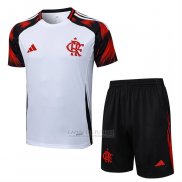 Fato de Treino Flamengo Manga Curta 2025-2026 Branco - Calcas Curta