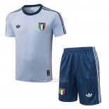 Fato de Treino Italia Manga Curta 2026-2027 Azul - Calcas Curta