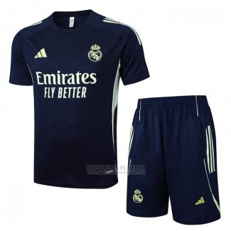 Fato de Treino Real Madrid Manga Curta 2025-2026 Azul - Calcas Curta