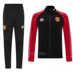 Jaqueta de Treinamento Manchester United 2025-2026 Preto