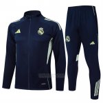 Jaqueta de Treinamento Real Madrid Crianca 2025-2026 Azul Oscuro