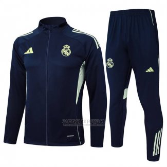Jaqueta de Treinamento Real Madrid Crianca 2025-2026 Azul Oscuro