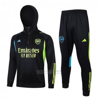 Sueter de Treinamento Arsenal Crianca 2023-2024 Preto Y Verde