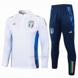 Sueter de Treinamento Italia Crianca 2024-2025 Branco