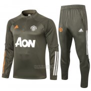 Sueter de Treinamento Manchester United 2020-2021 Verde