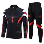 Sueter de Treinamento Manchester United Crianca 2024-2025 Preto