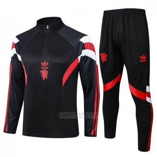Sueter de Treinamento Manchester United Crianca 2024-2025 Preto