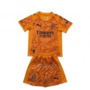 Camisola AC Milao Goleiro Crianca 2025-2026 Laranja