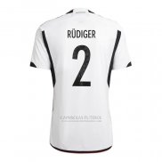 Camisola Alemanha Jogador Rudiger 1º 2022