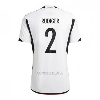 Camisola Alemanha Jogador Rudiger 1º 2022