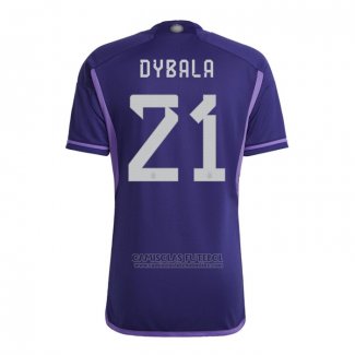 Camisola Argentina Jogador Dybala 2º 2022