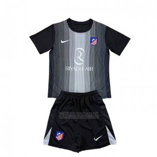 Camisola Atletico Madrid Goleiro Crianca 2025-2026 Preto