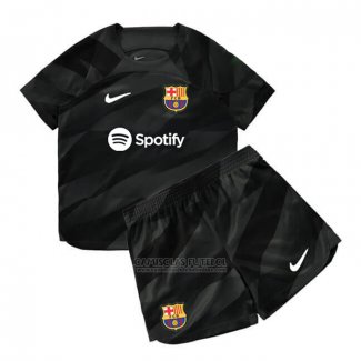 Camisola Barcelona Goleiro Crianca 2023-2024 Preto