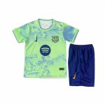 Camisola Barcelona Special Crianca 2025-2026 Verde