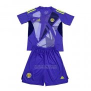 Camisola Escocia Goleiro Crianca 2024 Azul