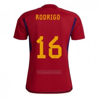 Camisola Espanha Jogador Rodrigo 1º 2022