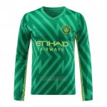 Camisola Manchester City Goleiro Manga Comprida 2023-2024 Verde