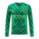 Camisola Manchester City Goleiro Manga Comprida 2023-2024 Verde