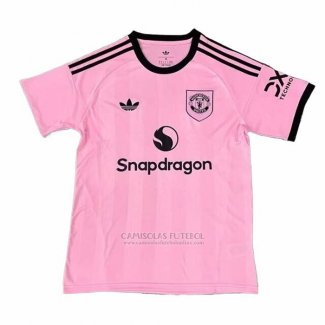 Camisola Manchester United Goleiro 2025-2026 Rosa