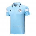 Camisola Polo del Manchester City 2022-2023 Azul