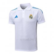 Camisola Polo del Real Madrid 2025-2026 Branco Azul