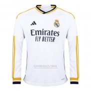 Camisola Real Madrid 1º Manga Comprida 2023-2024