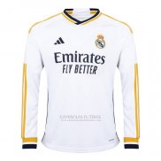 Camisola Real Madrid 1º Manga Comprida 2023-2024