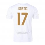 Camisola Serbia Jogador Kostic 2º 2022