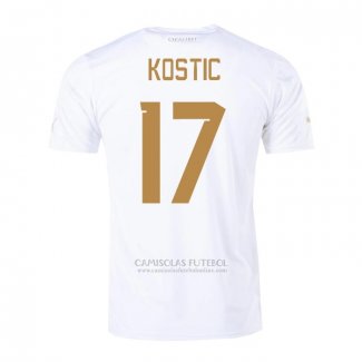 Camisola Serbia Jogador Kostic 2º 2022