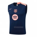 Camisola de Treinamento Barcelona Sin Mangas 2025-2026 Azul Rosa