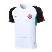 Camisola de Treinamento Manchester United 2023-2024 Branco Y Preto