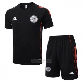 Fato de Treino Ajax Manga Curta 2025-2026 Preto - Calcas Curta