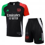 Fato de Treino Arsenal Manga Curta 2024-2025 Preto - Calcas Curta