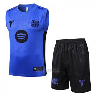 Fato de Treino Barcelona Sin Mangas 2025-2026 Azul Purpura