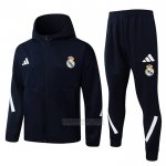 Fato de Treino Hoodie Real Madrid 2025-2026 Preto