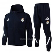 Fato de Treino Hoodie Real Madrid 2025-2026 Preto