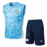 Fato de Treino Manchester City Sin Mangas 2025-2026 Azul