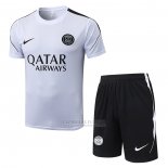 Fato de Treino Paris Saint-Germain Manga Curta 2026-2027 Branco - Calcas Curta