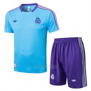 Fato de Treino Real Madrid Manga Curta 2025-2026 Azul - Calcas Curta