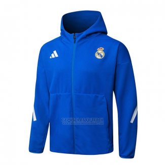 Jaqueta Hoodie Real Madrid 2025-2026 Azul