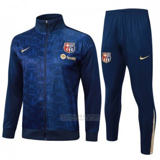 Jaqueta de Treinamento Barcelona 2024-2025 Azul Oscuro