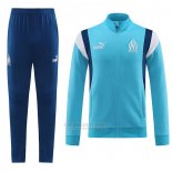 Jaqueta de Treinamento Olympique Marsella 2023-2024 Azul
