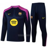 Sueter de Treinamento Barcelona Crianca 2025-2026 Preto Purpura