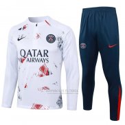 Sueter de Treinamento Paris Saint-Germain Crianca 2024-2025 Branco