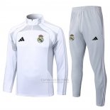 Sueter de Treinamento Real Madrid 2025-2026 Branco Cinza
