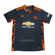 Tailandia Camisola Manchester United Goleiro 2020-2021 Preto