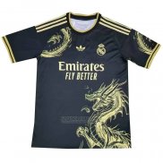Tailandia Camisola Real Madrid Dragon 2024-2025 Preto Oro