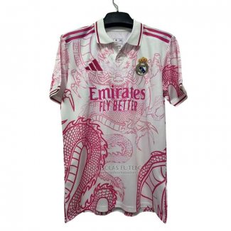 Tailandia Camisola Real Madrid Dragon 2025-2026 Rosa