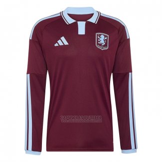 Camisola Aston Villa 1º Manga Comprida 2026-2027