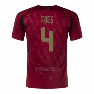 Camisola Belgica Jogador Faes 1º 2024
